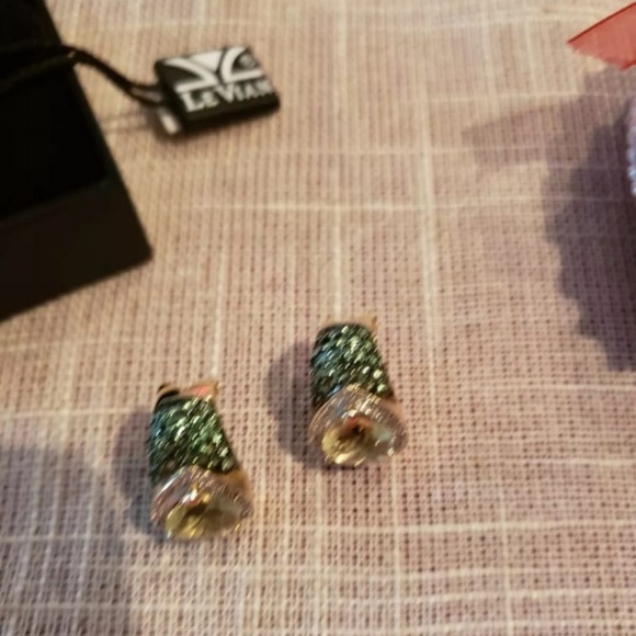 LeVian Diamond Citrine & Tsavorite 14k Yellow Gold - Picture 4 of 8